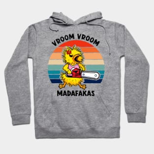 Duck and Chainsaw: Adorable Vroom Vroom Madness Hoodie